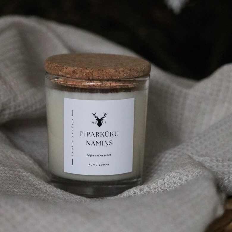 Aromātiska svece Piparkūku Namiņš